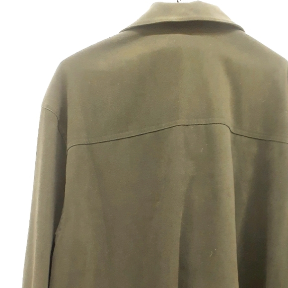 Talbots Stretch khaki Shirt Jacket sz M L - Picture 12 of 13